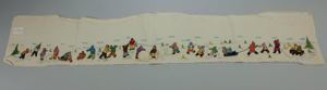 Image: Embroidered border (unfinished) with scenes of Inuit figures 